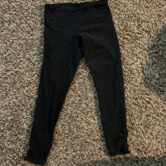 Lululemon sz 4 cropped ankle cutout leggings gym workout fitness stretchy tight - Picture 5 of 13